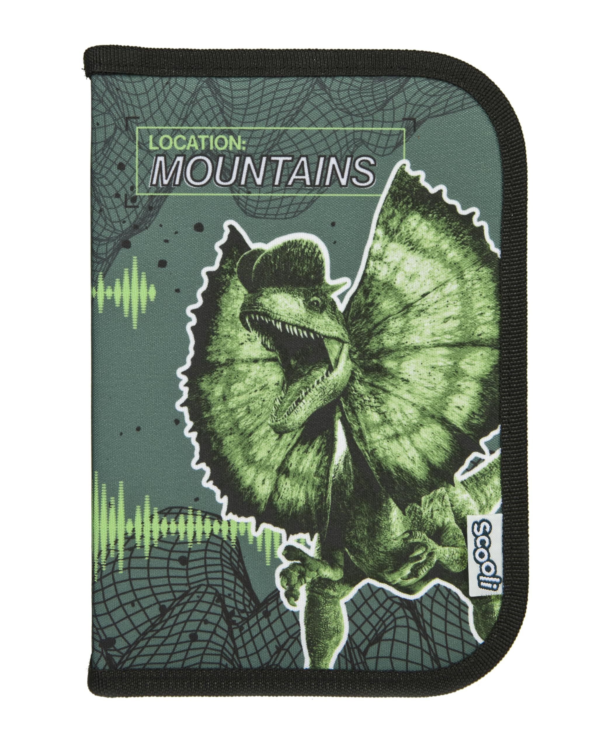 Scooli - Jurassic World Gefülltes Schüleretui - Komplettes Etui mit hochwertigen Stiften und mehr - All-in-One Schuletui - Praktisch für die Schule - Für Jungen ab 6 Jahren