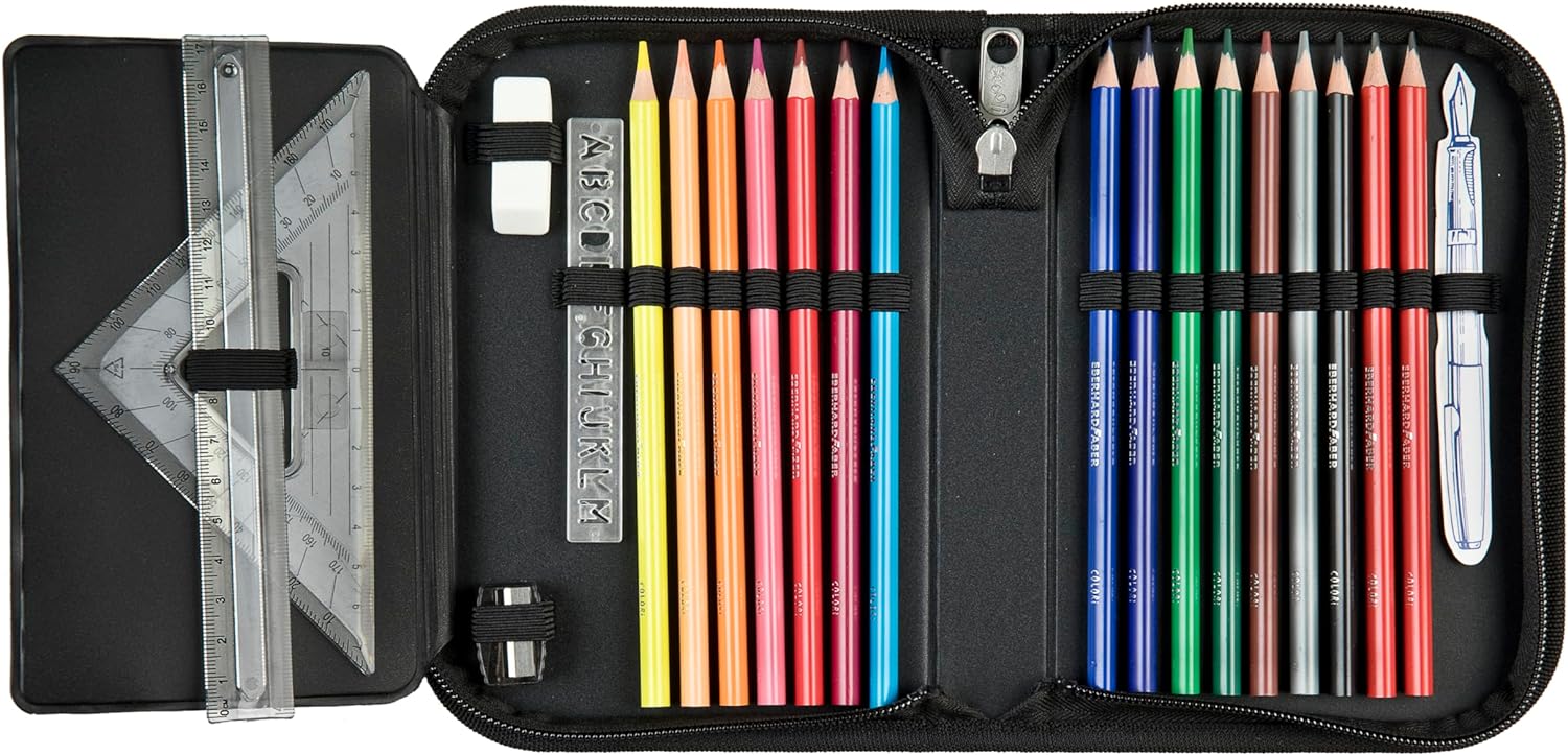 Scooli - Jurassic World Gefülltes Schüleretui - Komplettes Etui mit hochwertigen Stiften und mehr - All-in-One Schuletui - Praktisch für die Schule - Für Jungen ab 6 Jahren