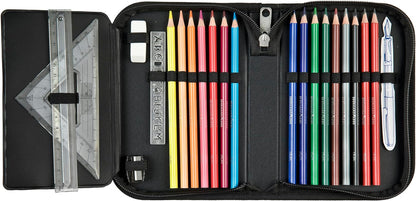 Scooli - Jurassic World Gefülltes Schüleretui - Komplettes Etui mit hochwertigen Stiften und mehr - All-in-One Schuletui - Praktisch für die Schule - Für Jungen ab 6 Jahren