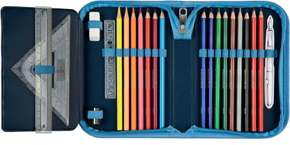 Scooli - Marvel Avengers Gefülltes Schüleretui - Komplettes Etui mit hochwertigen Stiften und mehr - All-in-One Schuletui - Praktisch für die Schule - Für Jungen ab 6 Jahren