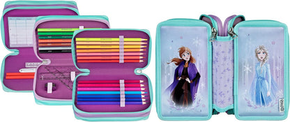 Undercover - 3-Vaks Gevulde Etui Disney Frozen
