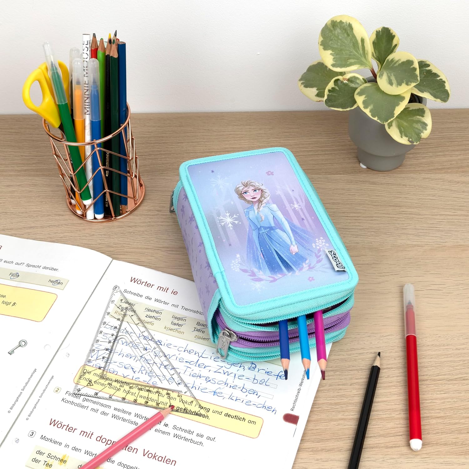 Undercover - 3-Vaks Gevulde Etui Disney Frozen