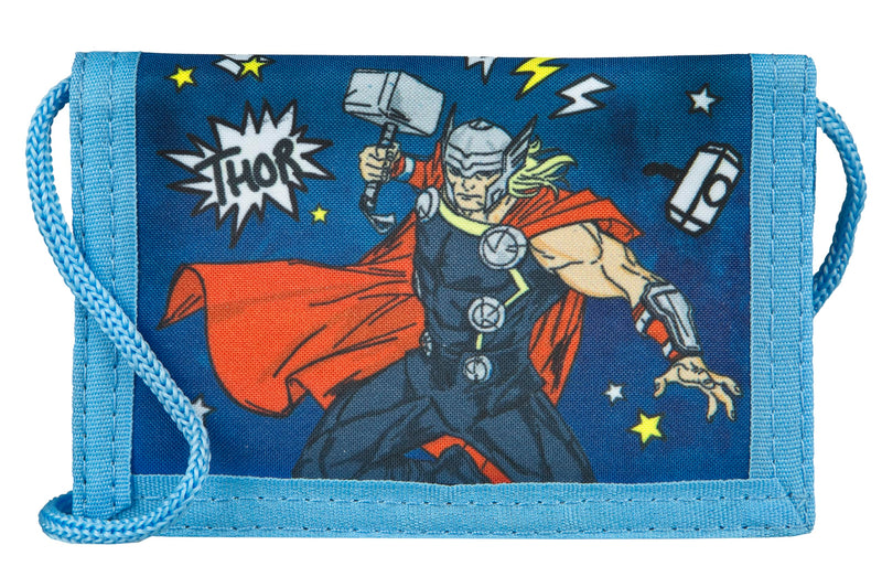 Undercover Rächer Geldbeutel Brustbeutel Jungen, Mädchen │Kinder Geldbörse mit Kordelband, Klettverschluss, 9x13cm