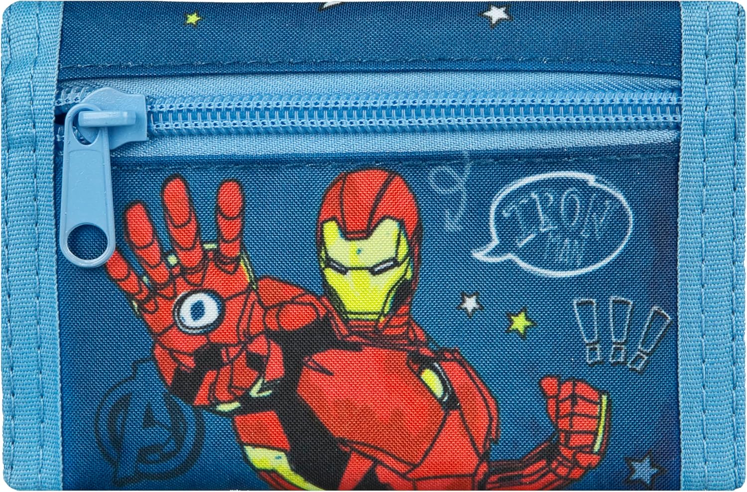 Undercover Rächer Geldbeutel Brustbeutel Jungen, Mädchen │Kinder Geldbörse mit Kordelband, Klettverschluss, 9x13cm