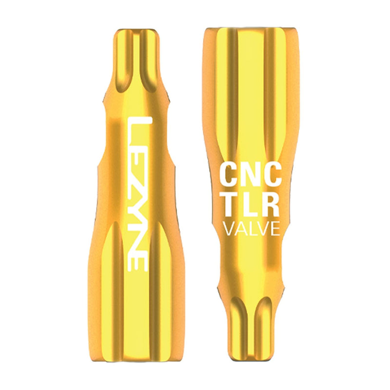 Lezyne - CNC TLR Valve Caps Only (Pair) - Gold