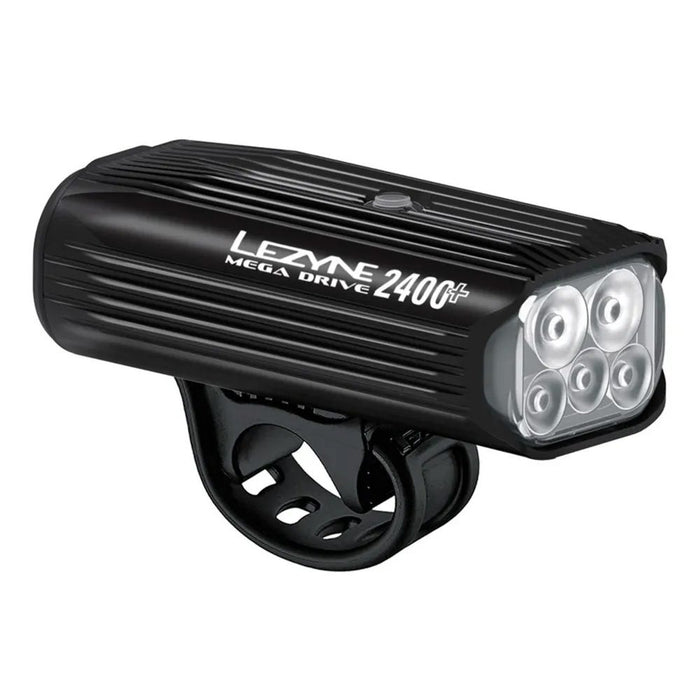 Lezyne Mega Drive 2400+ Phare avant de vélo LED 2400 lumens pour route, montagne, vélo de gravier, rechargeable USB-C