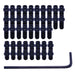 DMR - Flip Pin Set for Vault Pedal - 44pcs - Black