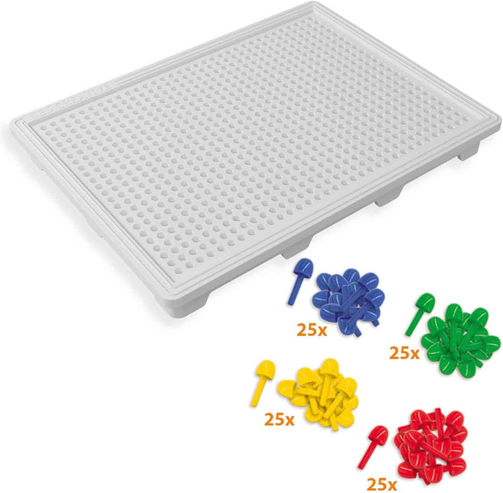 SES Creative 14046 Mosaik Steckspiel, diverse Farben, Mittel