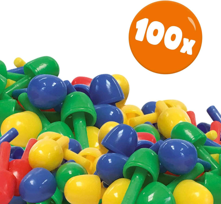 SES Creative 14046 Mosaik Steckspiel, diverse Farben, Mittel