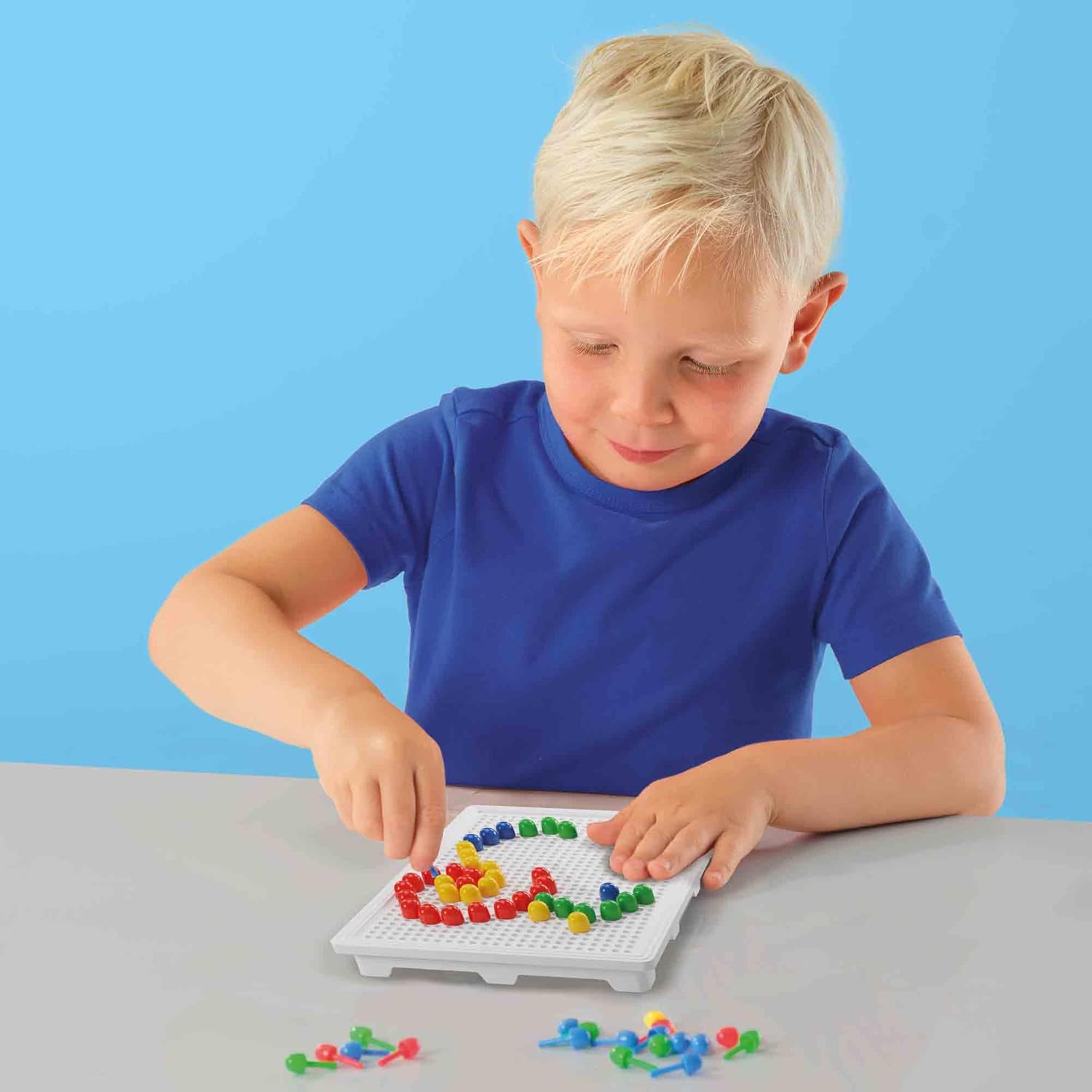 SES Creative 14046 Mosaik Steckspiel, diverse Farben, Mittel