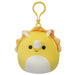 Squishmallows 3.5" Clip-On Lancaster The Triceratops