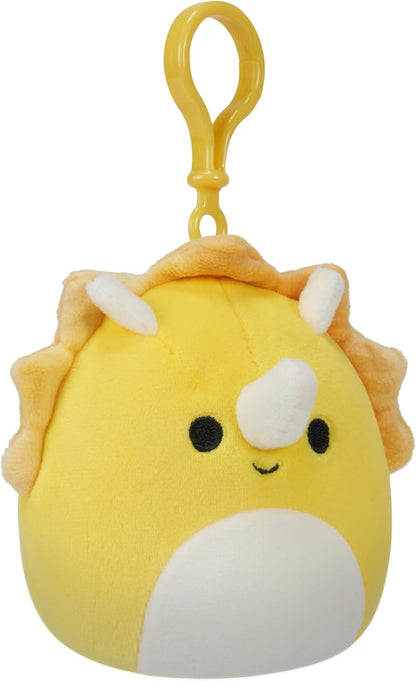 Squishmallows 3.5" Clip-On Lancaster The Triceratops