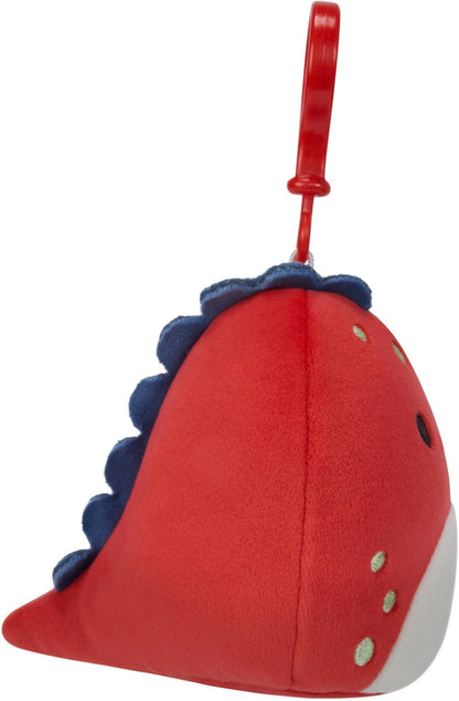 Squishmallows Dolan le dinosaure à clipser 8,9 cm