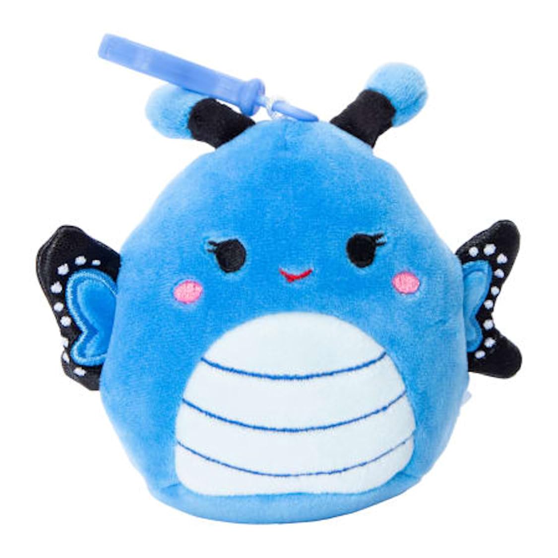 Squishmallows 11,9 cm a clip su una farfalla