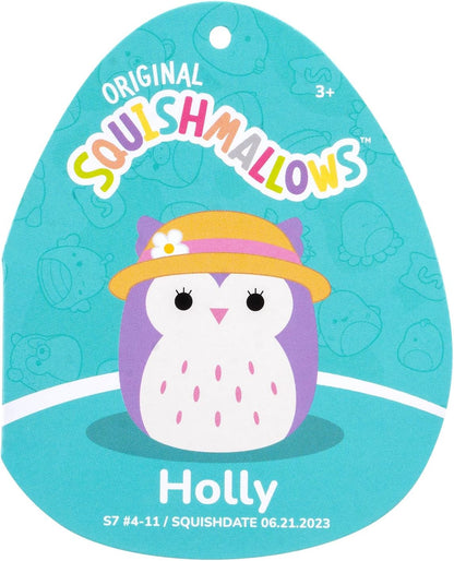Squishmallows Pluschfigur Purple Owl with Sun Hat