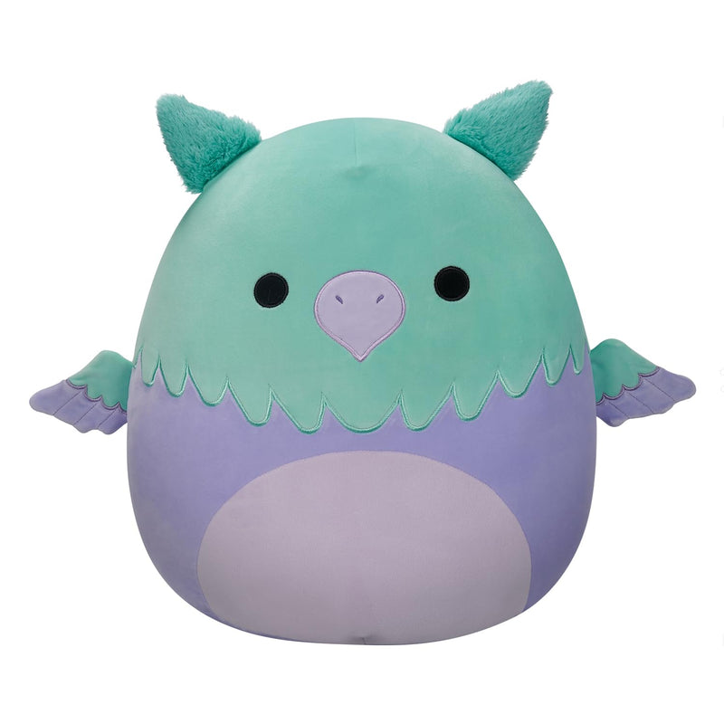 Squishmallows SQCR05401 7.5-Inch-Minerva The Squa and Purple Griffin, Multicolour