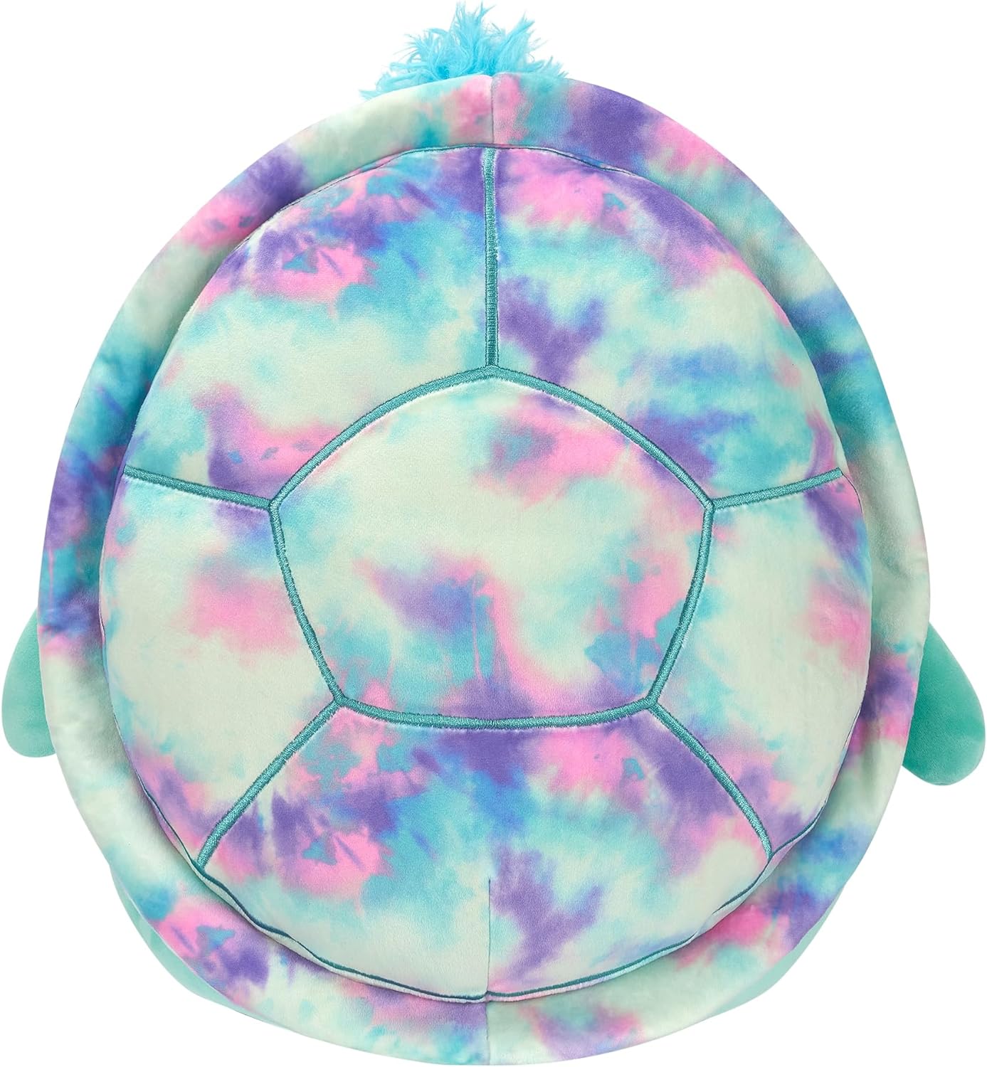 Squishmallows SQCR05477 16-Inch-Cascade The Teal Turtle with Tie-Dye Shell, Multicolour