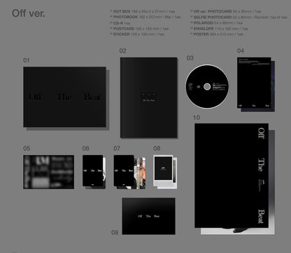 Off The Beat - incl. 86pg Photobook, Postcard, Sticker, Photocard, Selfie Photocard, Polaroid, Envelope + Poster