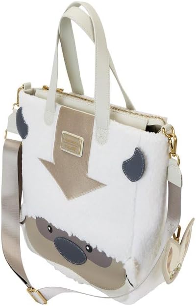 Loungefly Tote Bags Nickelodeon Avatar The Last Airbender Appa Cosplay Tote With Momo Charm White/off White