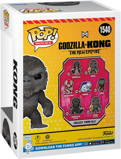 Funko Pop! Movies: Godzilla X Kong: the New Empire - Kong - Godzilla Vs Kong - Collectable Vinyl Figure - Gift Idea - Official Merchandise - Toys for Kids & Adults - Movies Fans