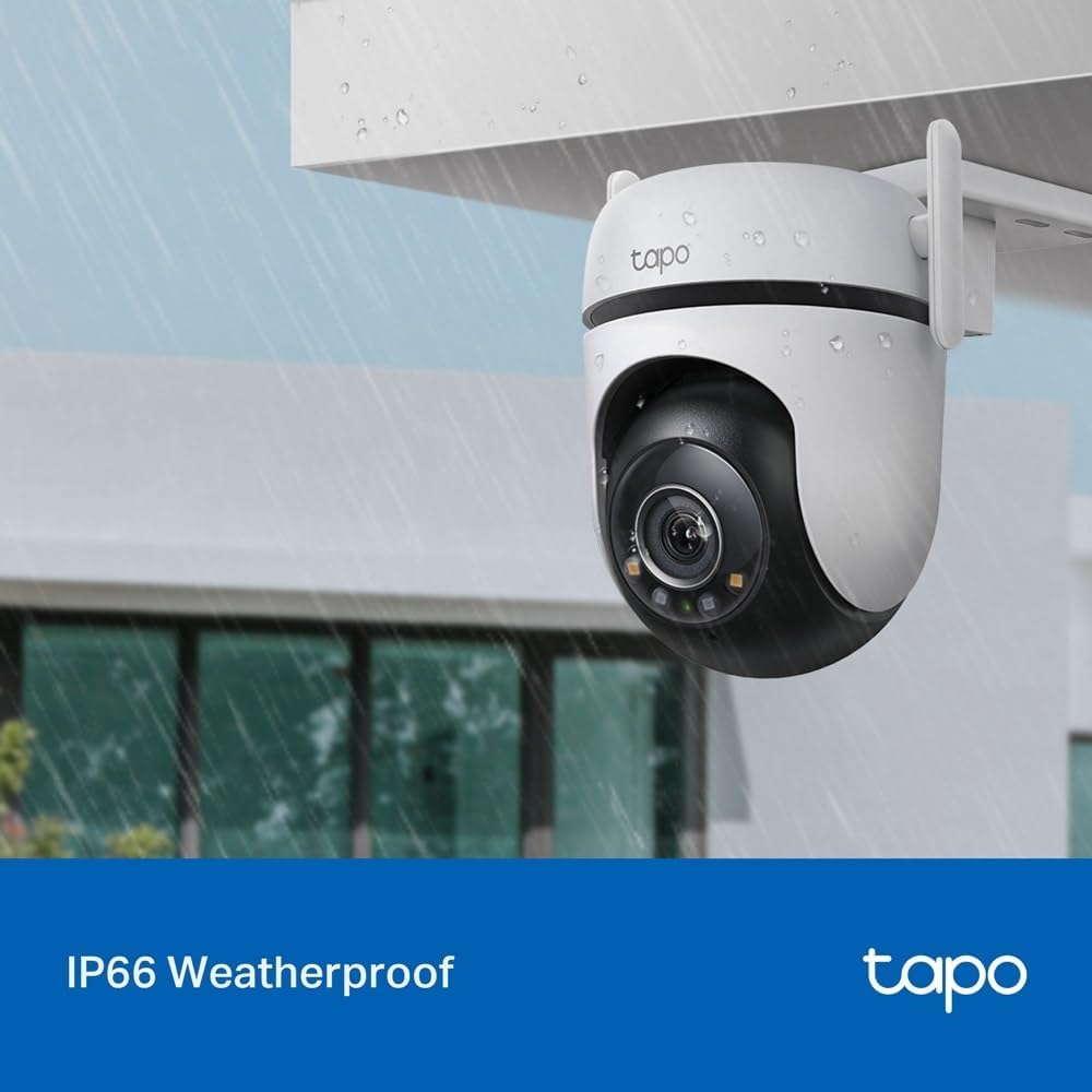 TP-Link Tapo C520WS - Buiten Wi-Fi-bewakingscamera 360°, 2.5K resolutie, nachtzicht in sterlichtkleur, meervoudige AI-detectie, bewegingsdetectie, IP66