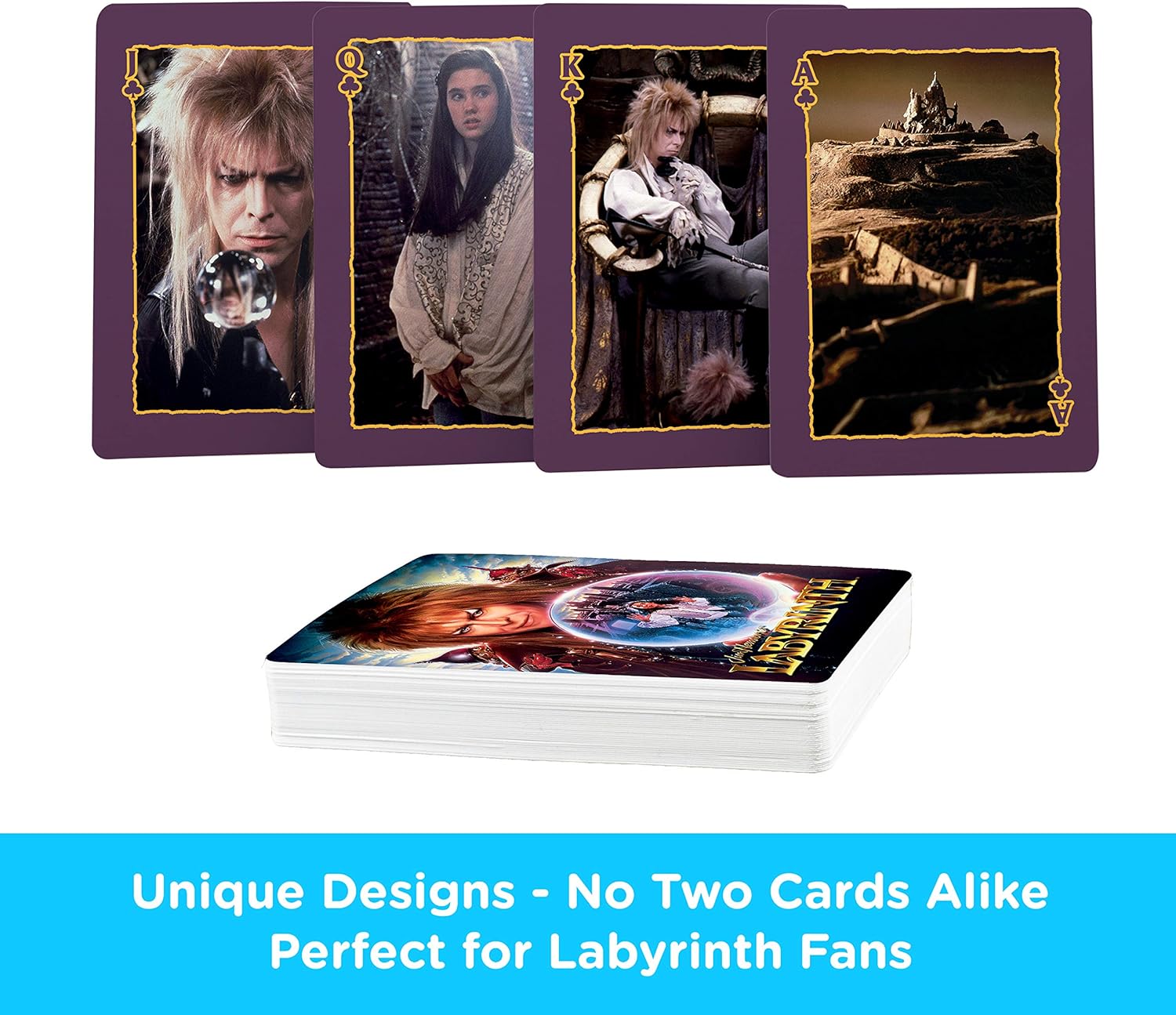 AQUARIUS Labyrinth Playing Cards - Labyrinth Themed Deck of Cards for Your Favorite Card Games - Officially Licensed Labyrinth Merchandise & Collectibles