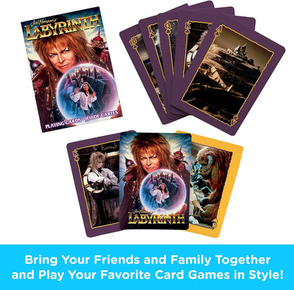 AQUARIUS Labyrinth Playing Cards - Labyrinth Themed Deck of Cards for Your Favorite Card Games - Officially Licensed Labyrinth Merchandise & Collectibles