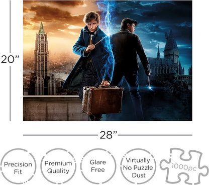 AQUARIUS- Harry Potter Wizarding World 1000 Piezas, Color Rompecabezas (65455
