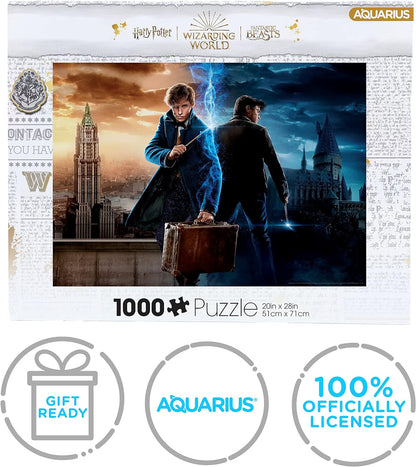 AQUARIUS- Harry Potter Wizarding World 1000 Piezas, Color Rompecabezas (65455
