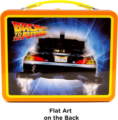 AQUARIUS Back to The Future Gen 2 Fun Box - Sturdy Tin Storage Box with Plastic Handle & Embossed Front Cover - Officially Licensed XXXXX Merchandise & Collectible Gift for Kids, Teens & Adults