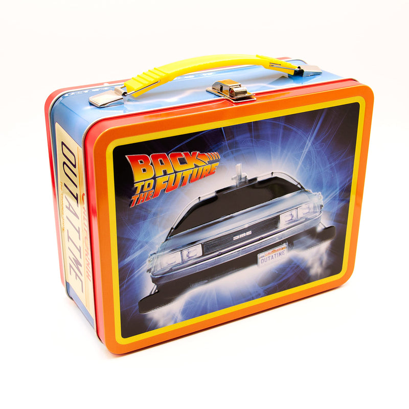 AQUARIUS Back to The Future Gen 2 Fun Box - Sturdy Tin Storage Box with Plastic Handle & Embossed Front Cover - Officially Licensed XXXXX Merchandise & Collectible Gift for Kids, Teens & Adults