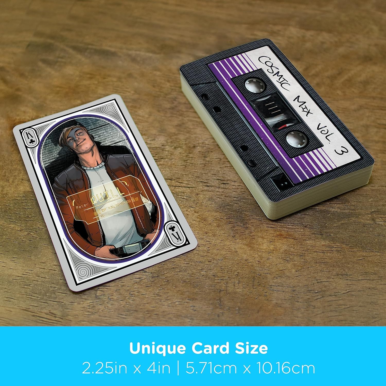 AQUARIUS Guardians of The Galaxy Cassette Playing Cards – Comic Themed Deck of Cards for Your Favorite Card Games - Officially Licensed Guardians of The Galaxy Merchandise & Collectibles