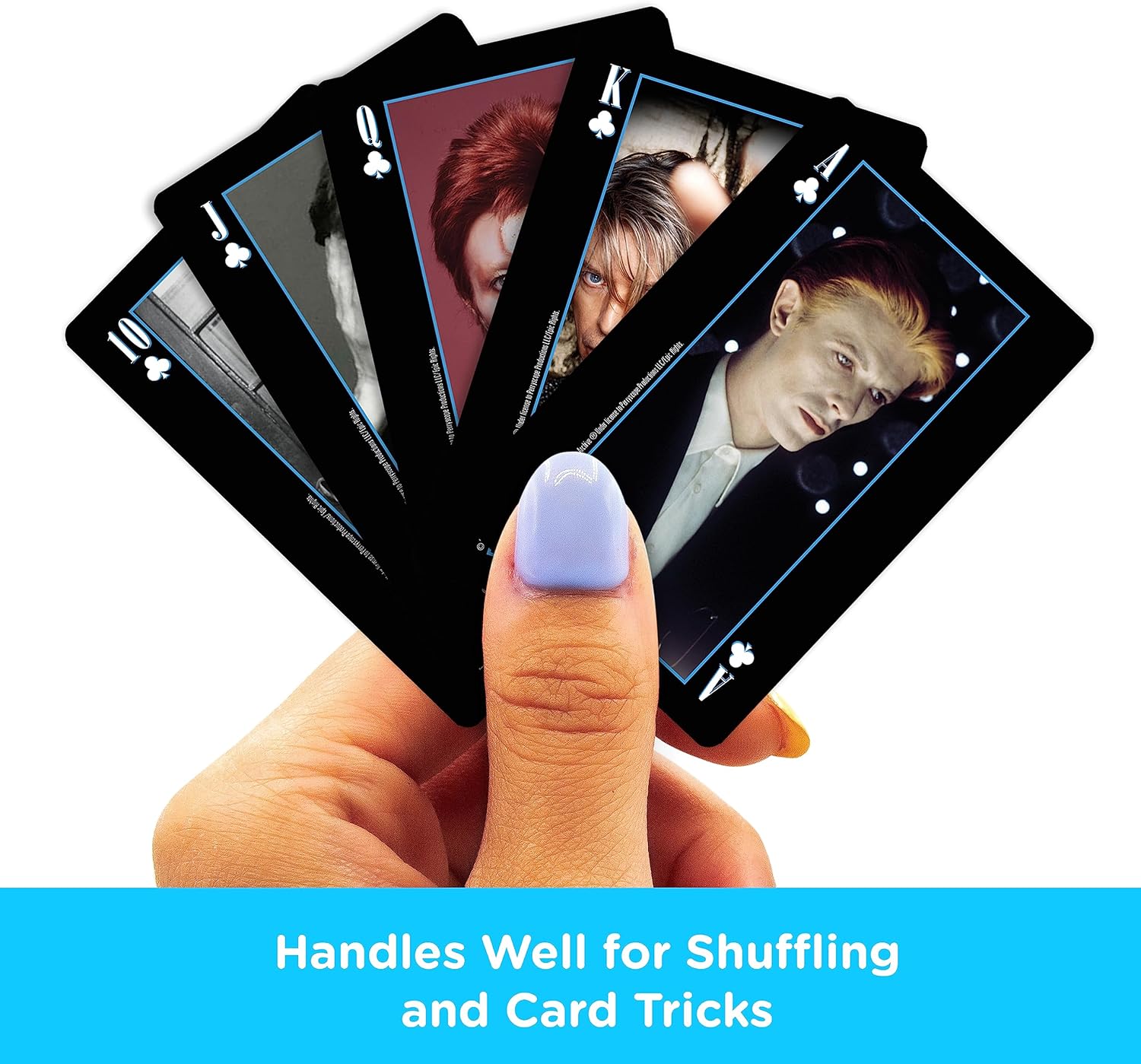 Aquarius David Bowie Cassette Premium Playing Cards -David Bowie Themed Deck of Cards for Your Favorite Card Games - Officially Licensed David Bowie Merchandise & Collectibles