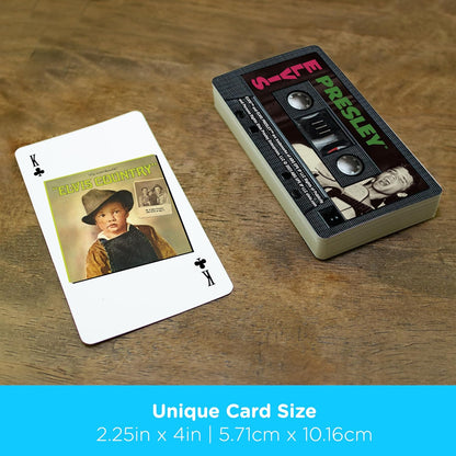 AQUARIUS Elvis Presley Premium Cassette Playing Cards -Elvis Presley Themed Deck of Cards for Your Favorite Card Games - Officially Licensed Elvis Presley Merchandise & Collectibles