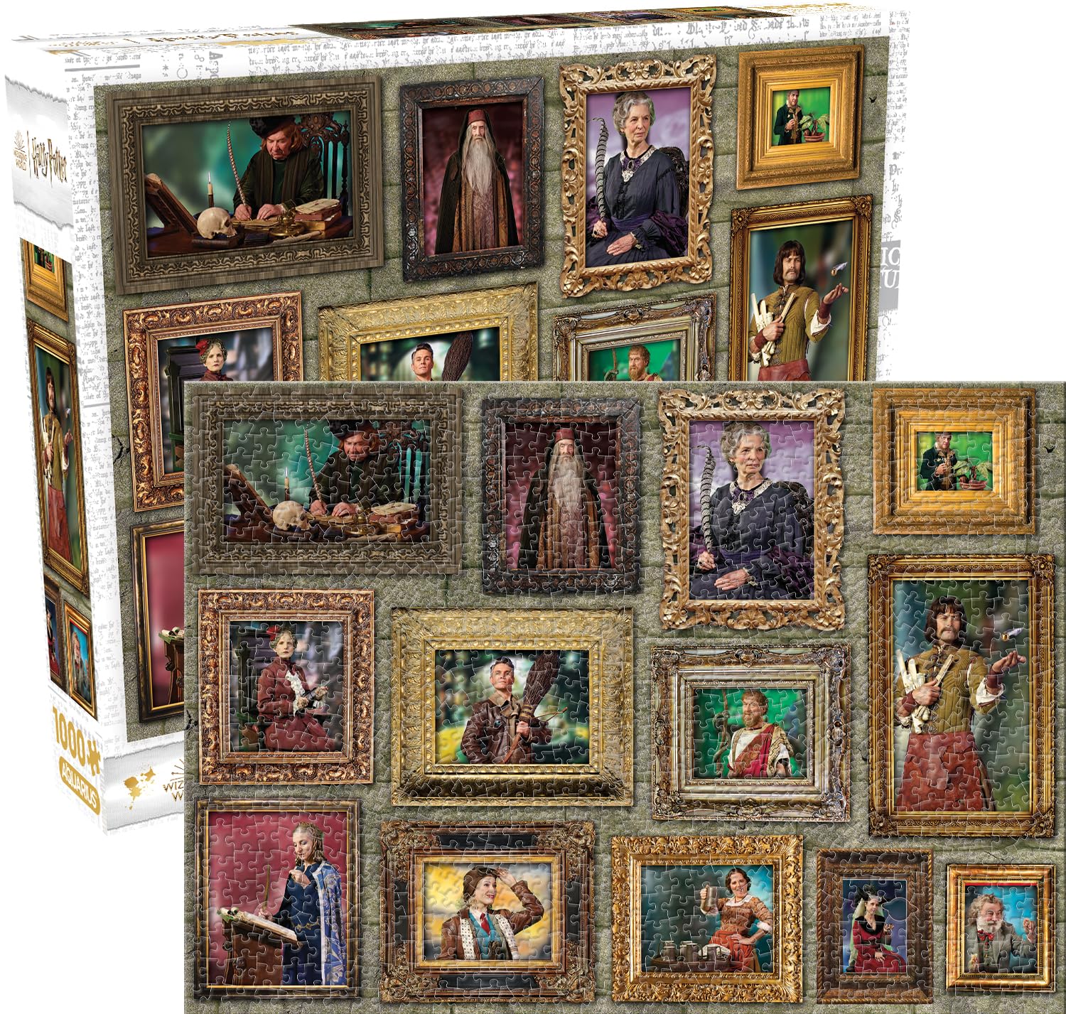 AQUARIUS Harry Potter Witches & Wizards - Rompecabezas de 1000 piezas (rompecabezas de 1000 piezas), sin reflejos, ajuste de precisión, mercancía y coleccionables con licencia oficial de Harry Potter