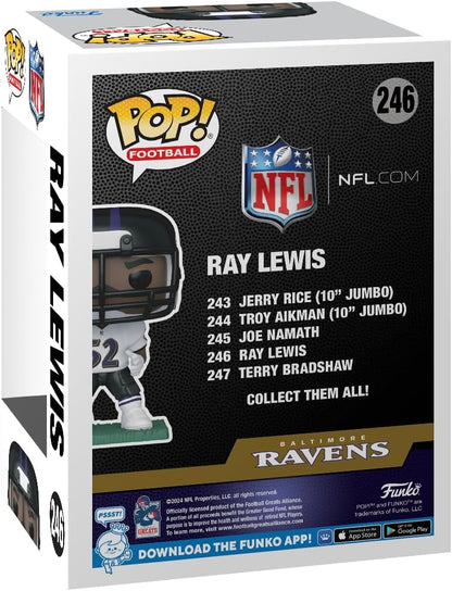 Funko Pop! NFL Legends: Ravens - Ray Lewis - Figura de Vinilo Coleccionable - Idea de Regalo- Mercancia Oficial - Juguetes para Niños y Adultos - Sports Fans - Muñeco para Coleccionistas y Exposición