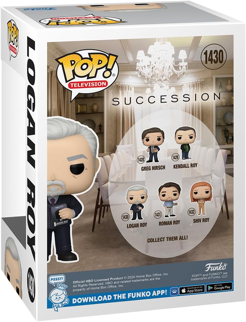 Funko Pop! TV: Succession - Logan Roy - Figura de Vinilo Coleccionable - Idea de Regalo- Mercancia Oficial - Juguetes para Niños y Adultos - TV Fans - Muñeco para Coleccionistas y Exposición
