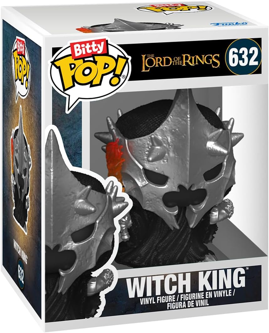 Funko Bitty Pop! Lord Of the Rings - Witch King 4PK and A Surprise Mystery Mini Figure - 0.9 Inch (2.2 Cm) - Lord Of the Rings Collectable - Stackable Display Shelf Included - Gift Idea