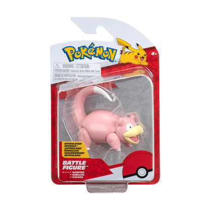 Pokemon- Slowpoke Figura de Batalla, Multicolor, 11 cm (Jazwares PKW3009