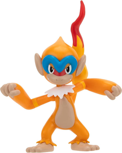 Pokemon- Monferno Figura de Batalla, Multicolor, Small (Jazwares PKW3010