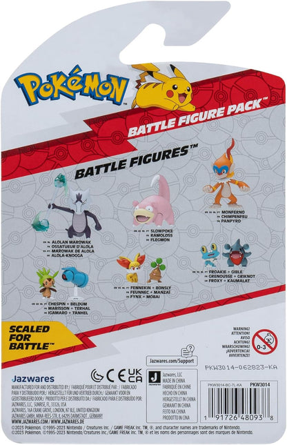 POKEMON BATTLE FIGURE CHESPIN AND BELDUM