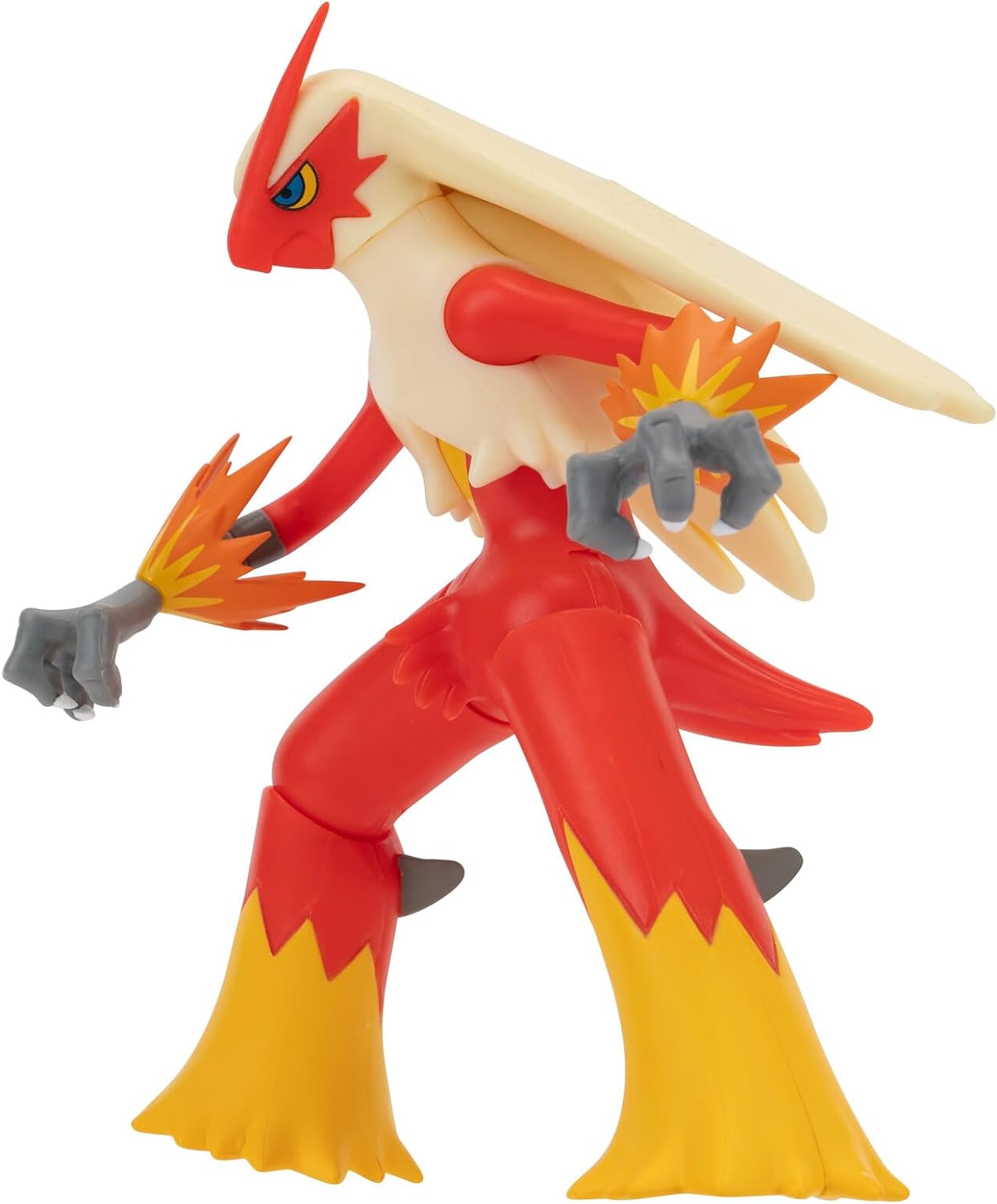 Pokémon Blaziken Battle Feature Figure - 4.5-Inch Blaziken Battle Ready Figure with Leg Kick Attack