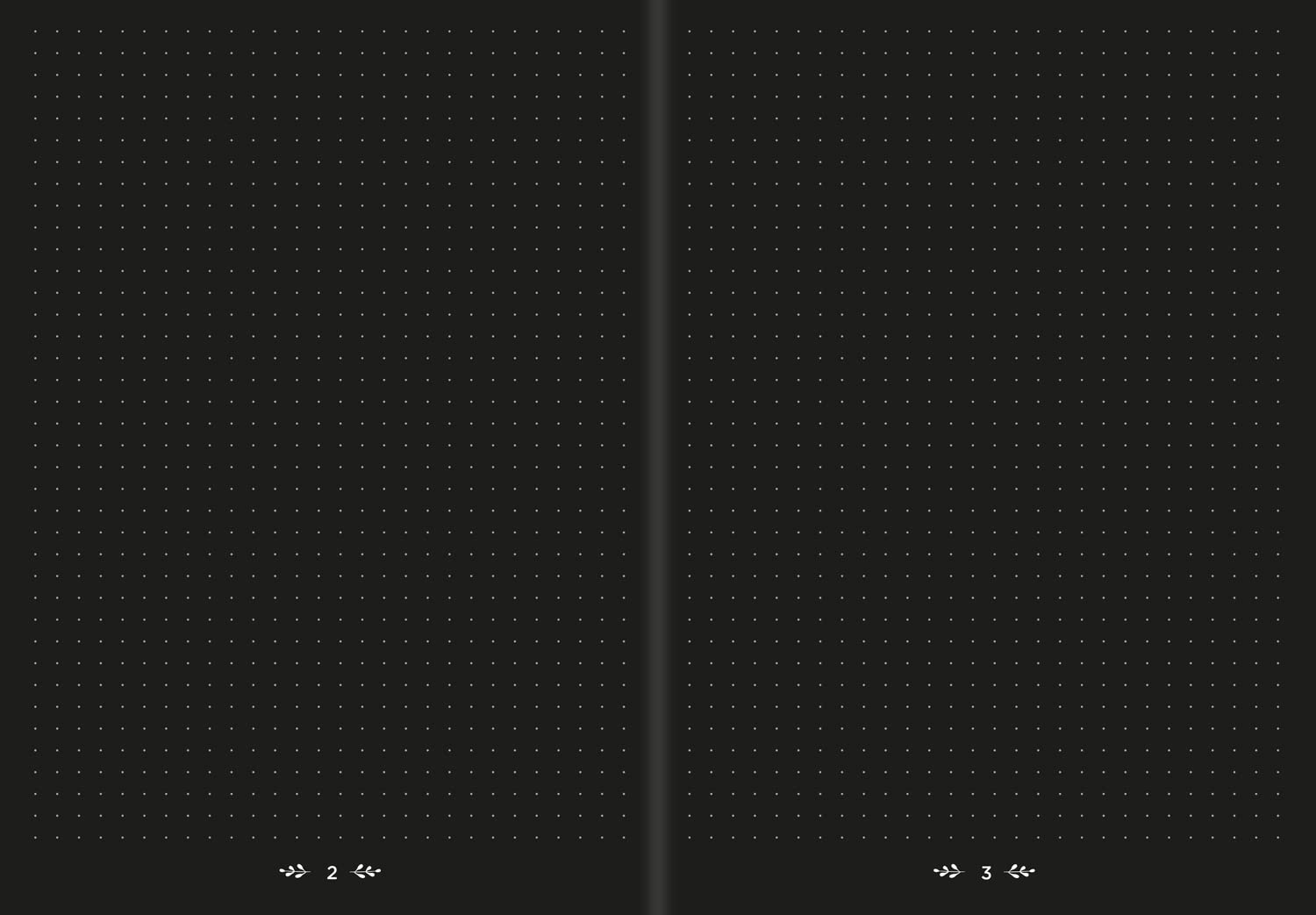 Life Journal 21 Dot Black. Papier schwarz: Der persöhnlicher Kalender