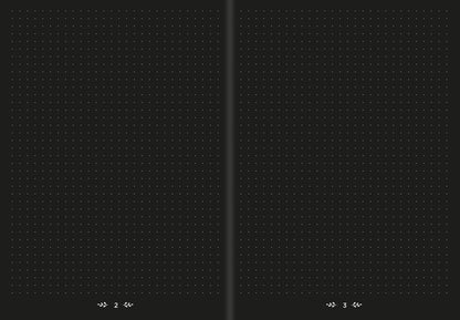 Life Journal 21 Dot Black. Papier schwarz: Der persöhnlicher Kalender