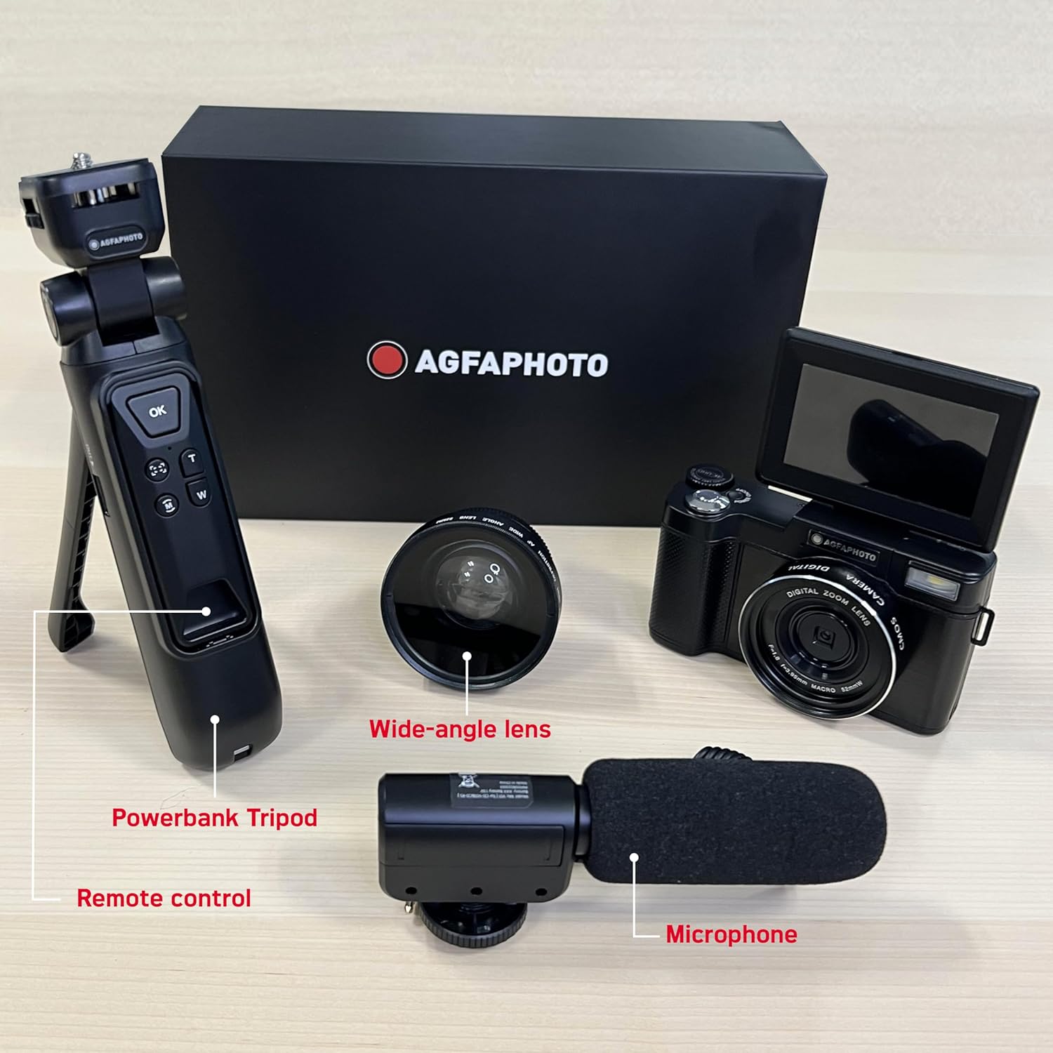Agfaphoto - Vlogging Camera Realishot 16X Digital Zoom