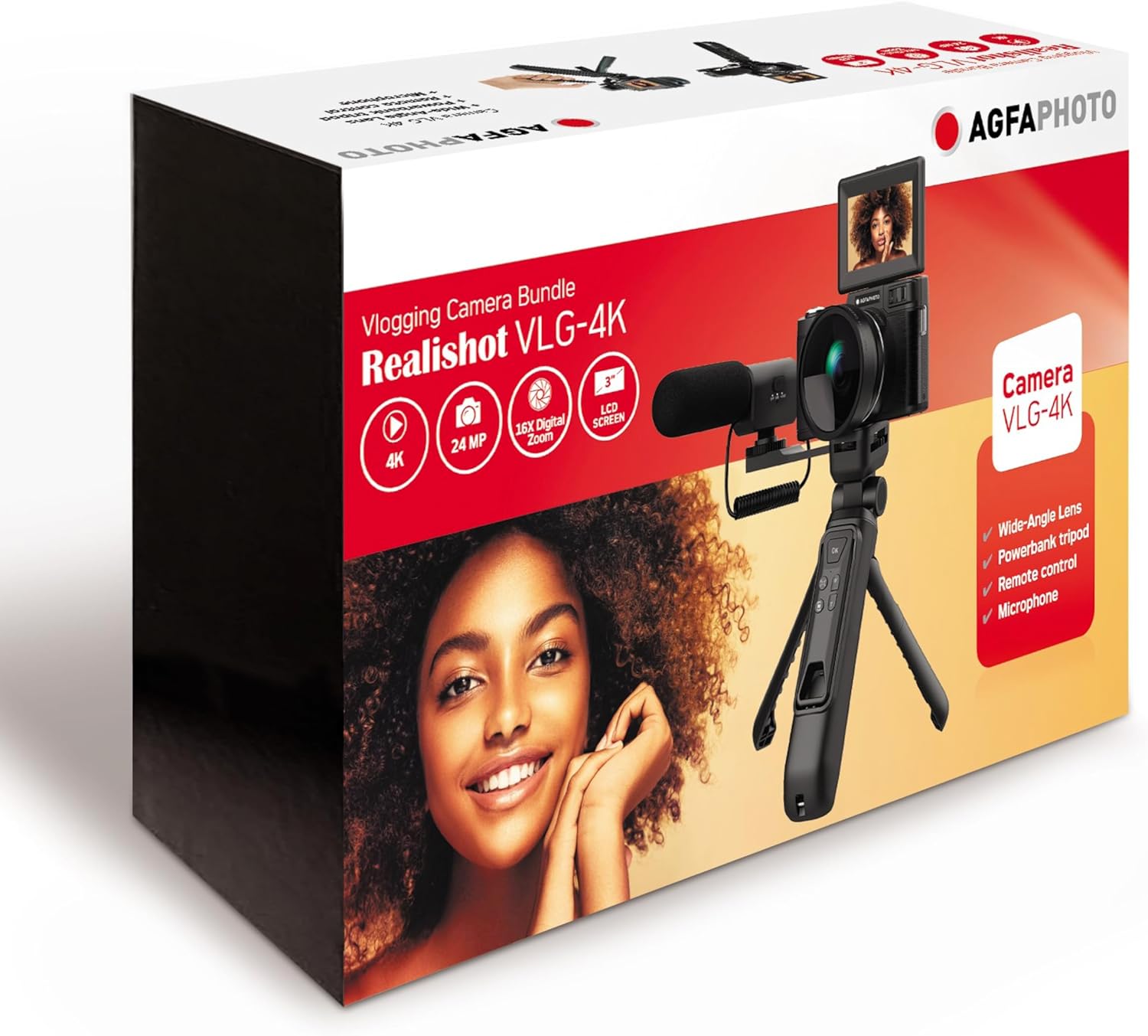 Agfaphoto - Vlogging Camera Realishot 16X Digital Zoom