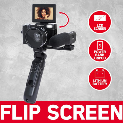 Agfaphoto - Vlogging Camera Realishot 16X Digital Zoom