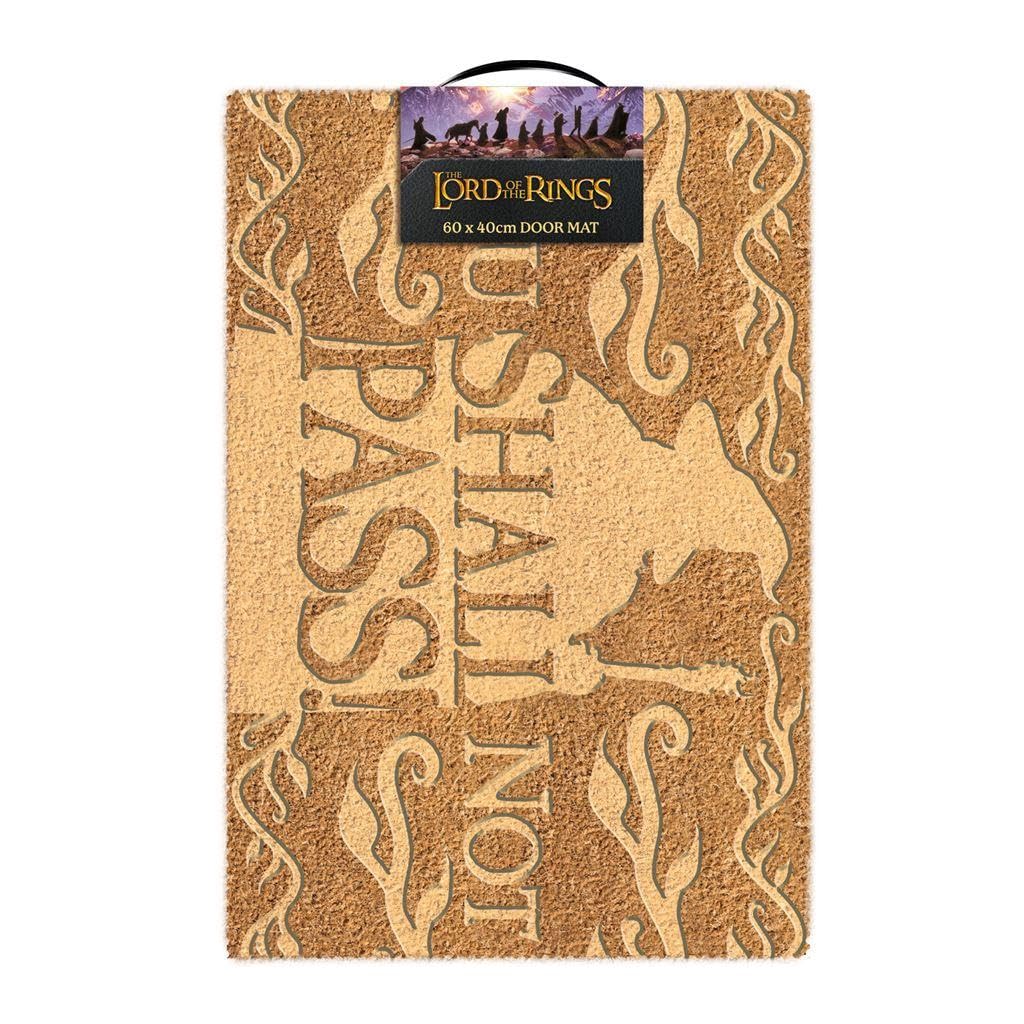 Pyramid Lord Of The Rings You Shall Not Pass Embossed Doormat