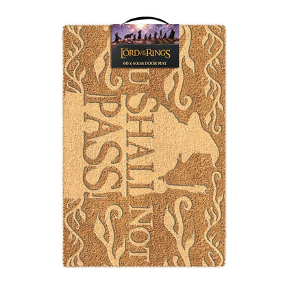 Pyramid Lord Of The Rings You Shall Not Pass Embossed Doormat