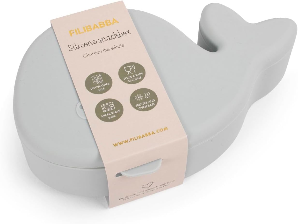 Filibabba - Christian The Whale - Snackbox - Pearl Blue - (Fi-03067)